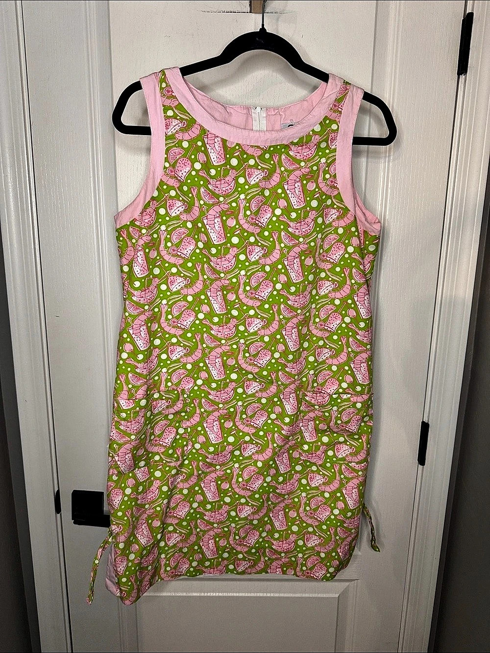Lilly Pulitzer Juicy Patch Sun Dress Green & Pink Mini Dress